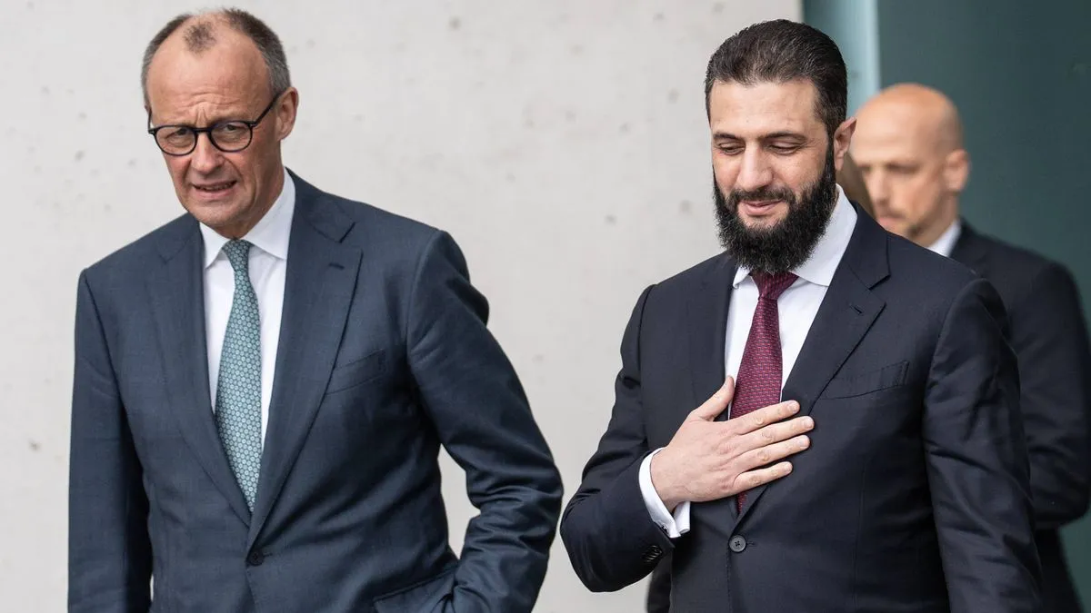 Syrischer Präsident bestreitet 80-Prozent-Aussage – und deutet auf Merz