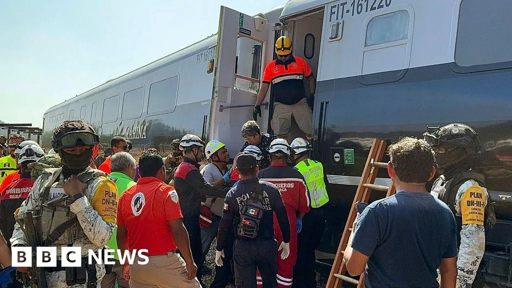 Mexico train crash kills 13 and injures almost 100