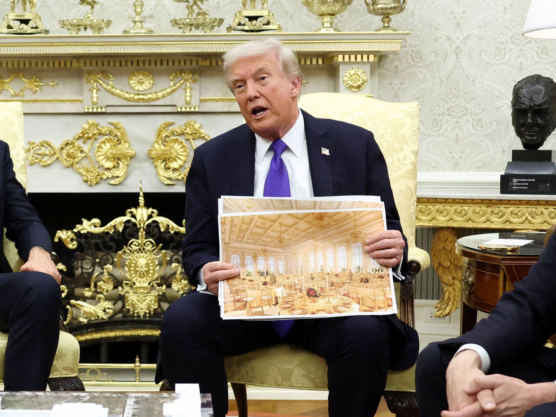 Judge halts Trump ballroom project; Trump says work can go on