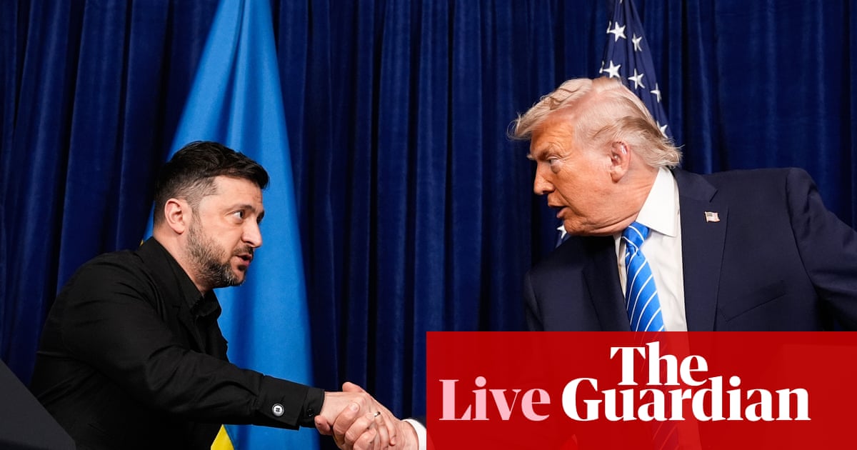 Ukraine war live: US has offered 15 years of security guarantees, says Zelenskyy