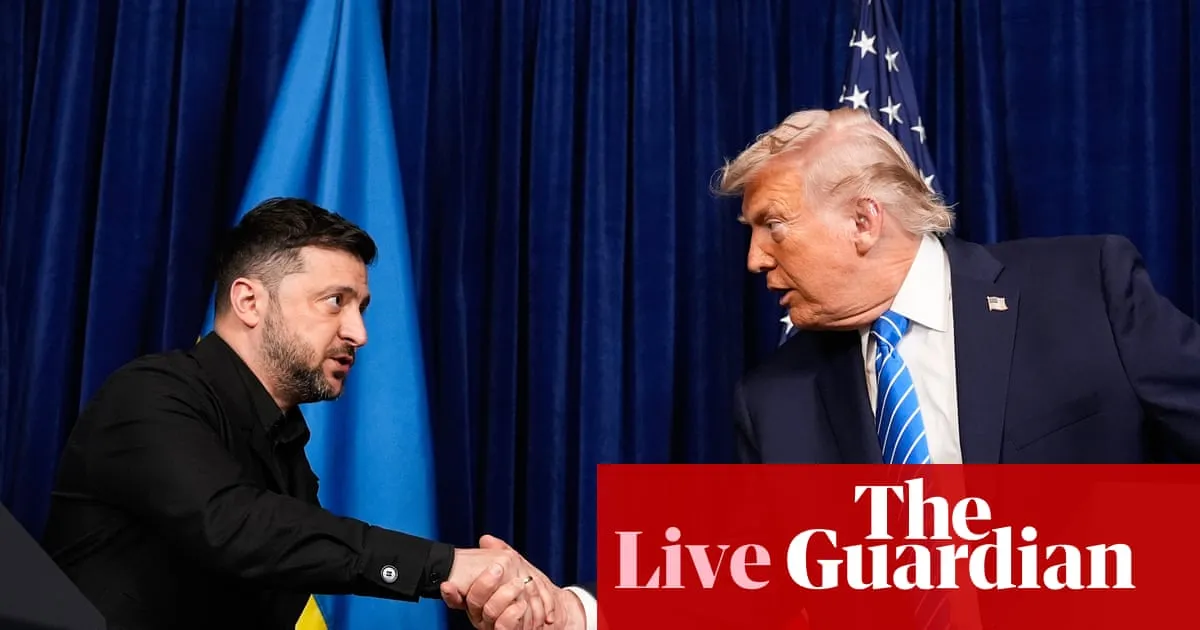 Ukraine war live: US has offered 15 years of security guarantees, says Zelenskyy