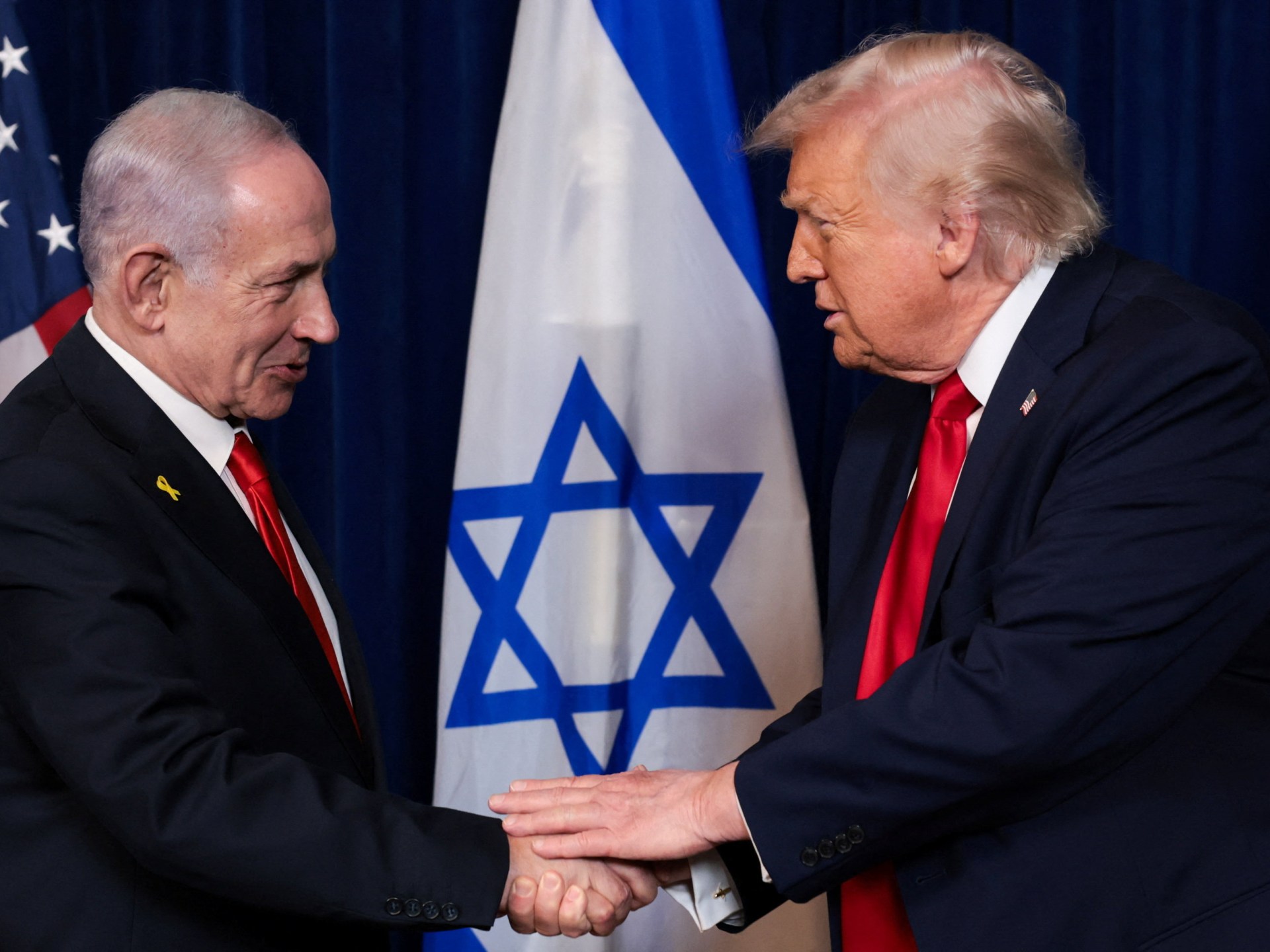 Trump live: US president to meet with Israel’s Benjamin Netanyahu