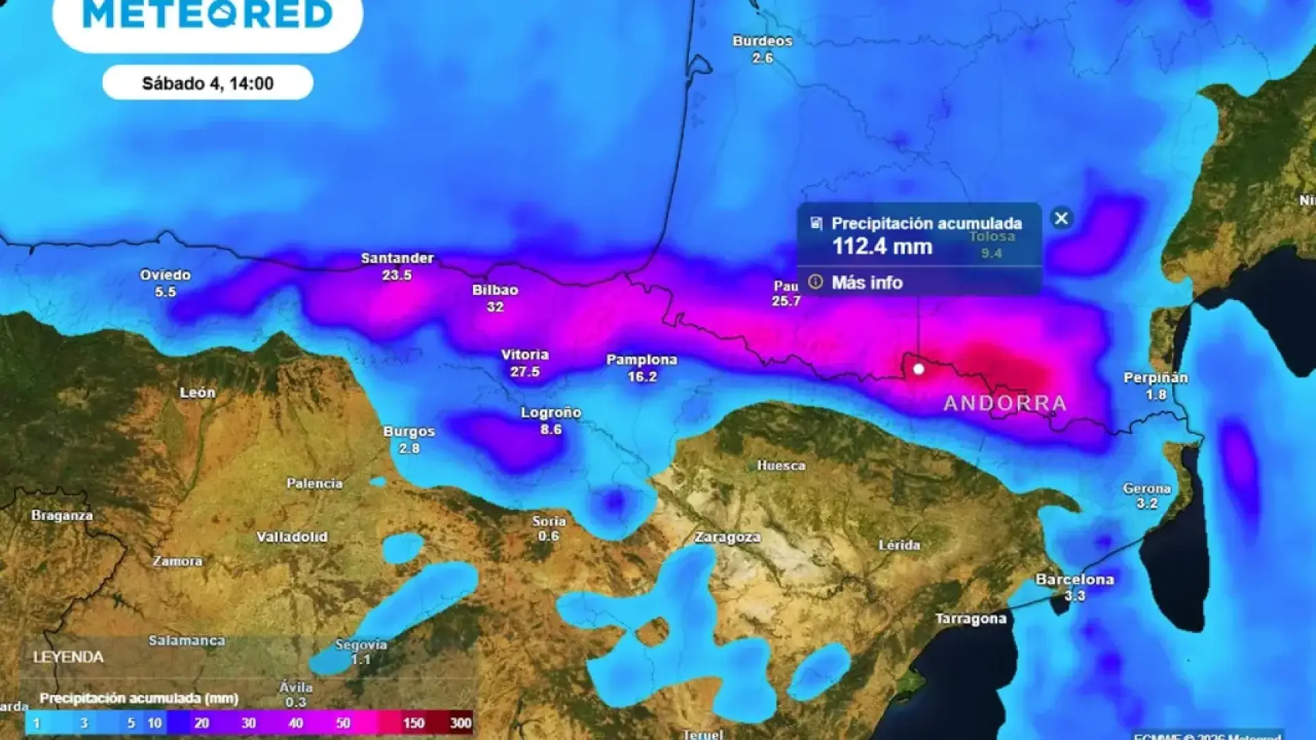 
         Estas son las provincias que tendrán una Semana Santa pasada por agua 
    