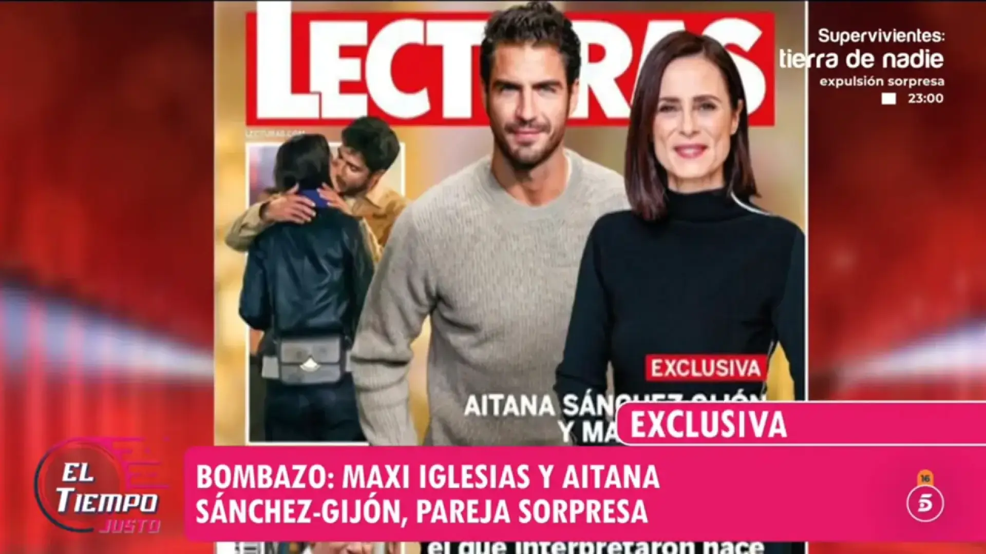 
         Pareja sorpresa: Aitana Sánchez-Gijón y Maxi Iglesias, pillados besándose en plena calle 
    