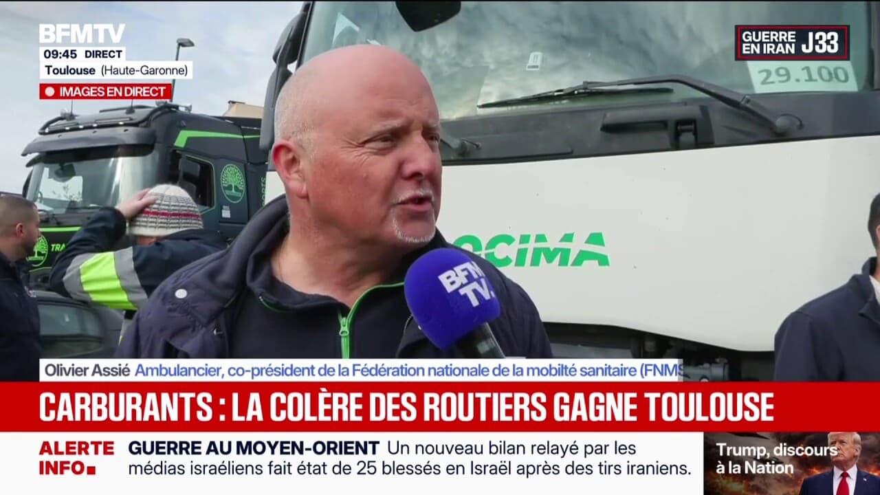 Carburants: "Ce n’est plus possible de travailler", alerte Olivier Assié, co-président de la Fédération nationale de la mobilité sanitaire