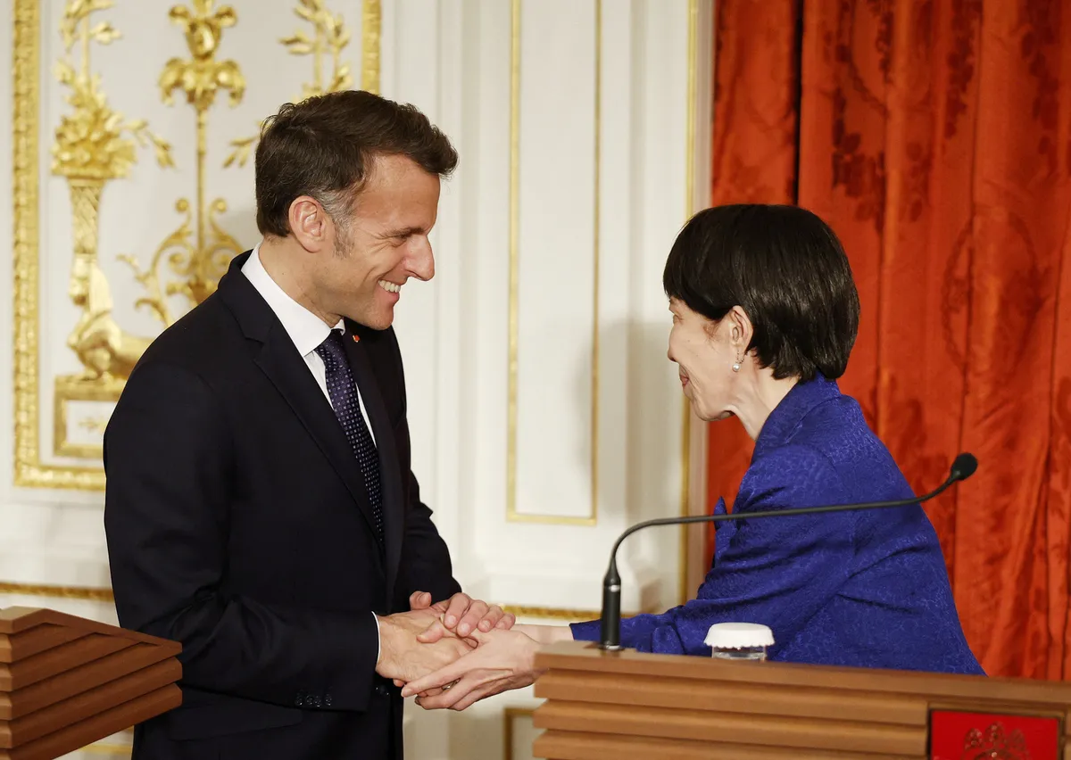 French President Macron visits Japan to discuss the energy crisis