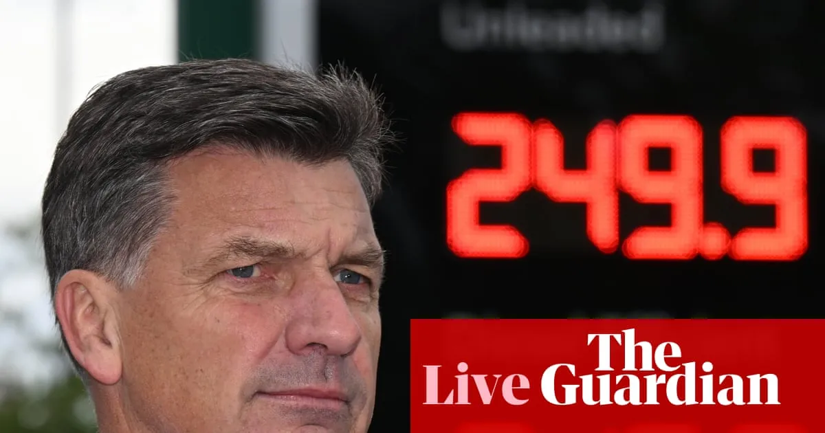 Australia news live: Angus Taylor urges clarity on fuel crisis and says PM’s national address ‘could have been a social media post’