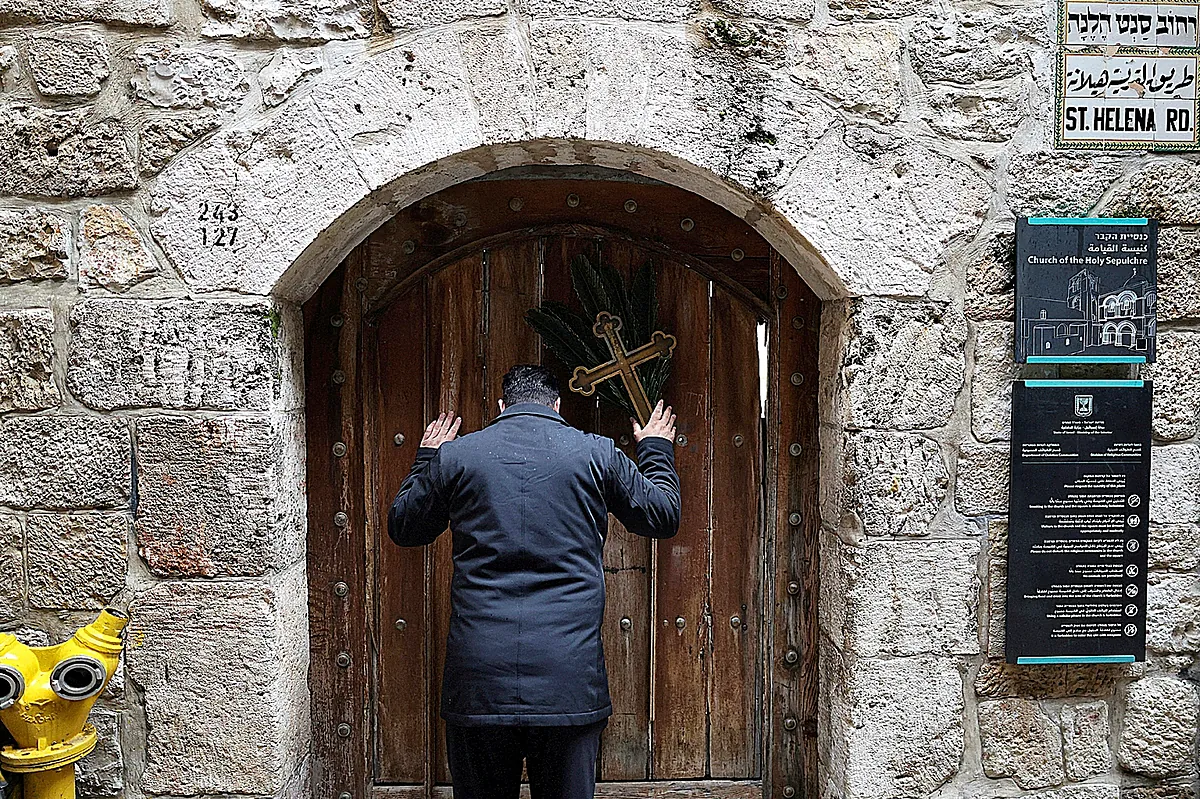 La Semana Santa en Jerusalén, sin peregrinos y con la sombra de los misiles iraníes: "Esperamos que la guerra acabe y vengan días felices"