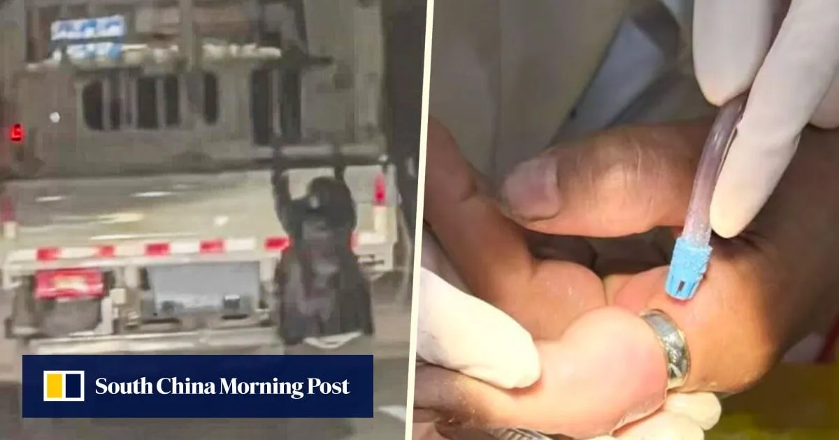 China woman clings to truck to follow husband; man threatens divorce after male doctor examines wife