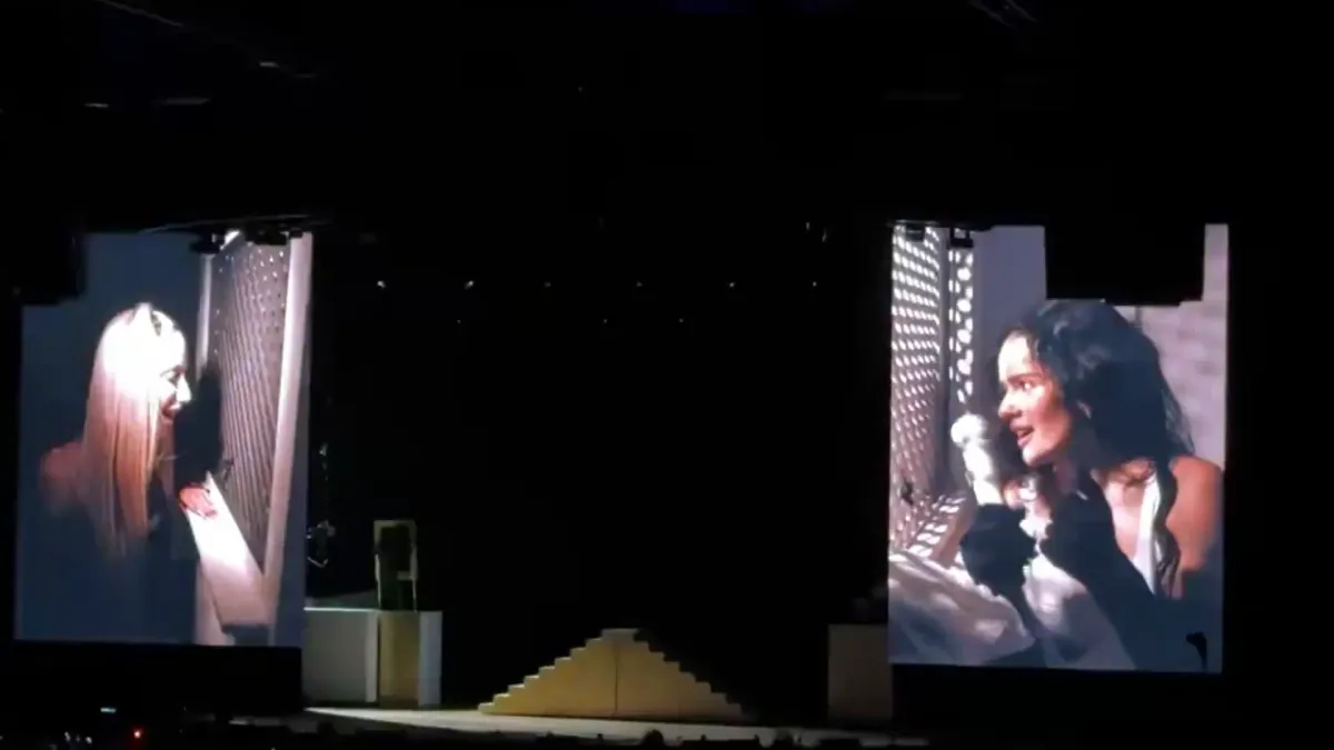 La cantante Métrika pasa por el confesionario de Rosalía en el segundo concierto en Madrid: "Era una perlita"