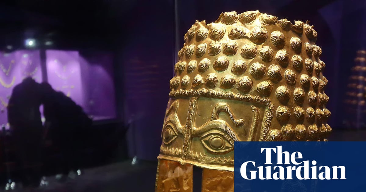 ‘It’s amazing’: stolen 2,500-year-old Romanian gold helmet has been found