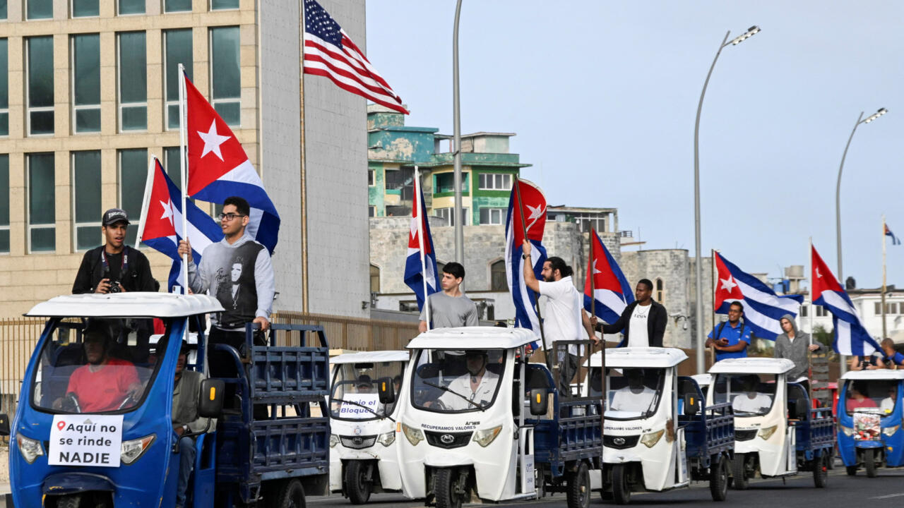 Cuba: manifestation devant l'ambassade américaine pour réclamer la fin de l'embargo