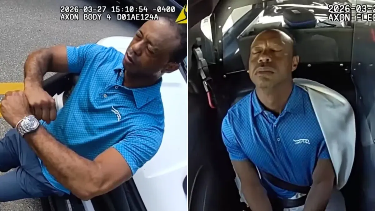 
         Sale a la luz el vídeo de la detención de Tiger Woods: "Miré mi teléfono y, de repente, ¡bum!" 
    