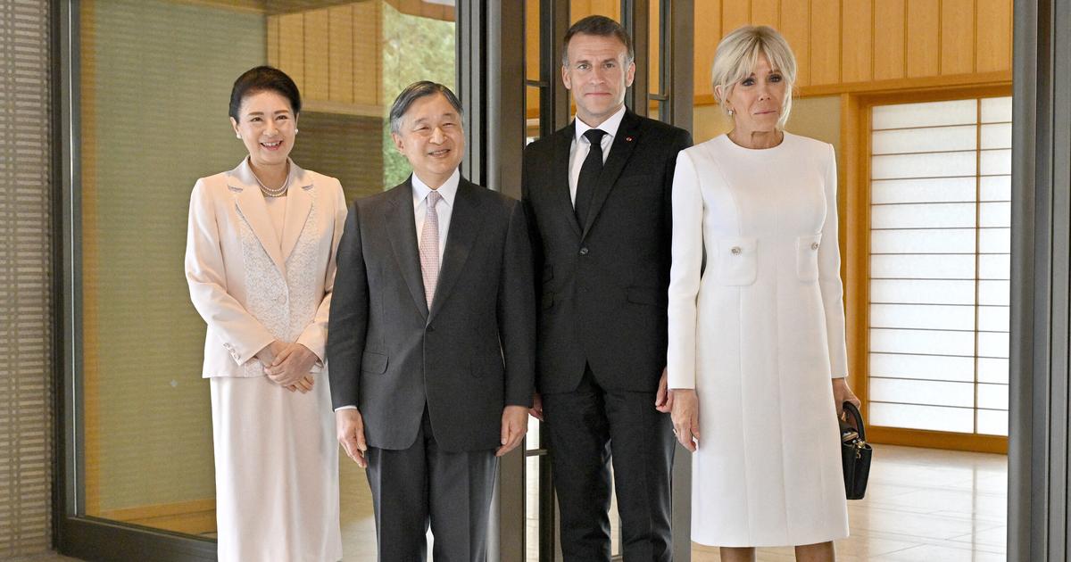 Brigitte Macron en robe immaculée pour rencontrer l’empereur du Japon
