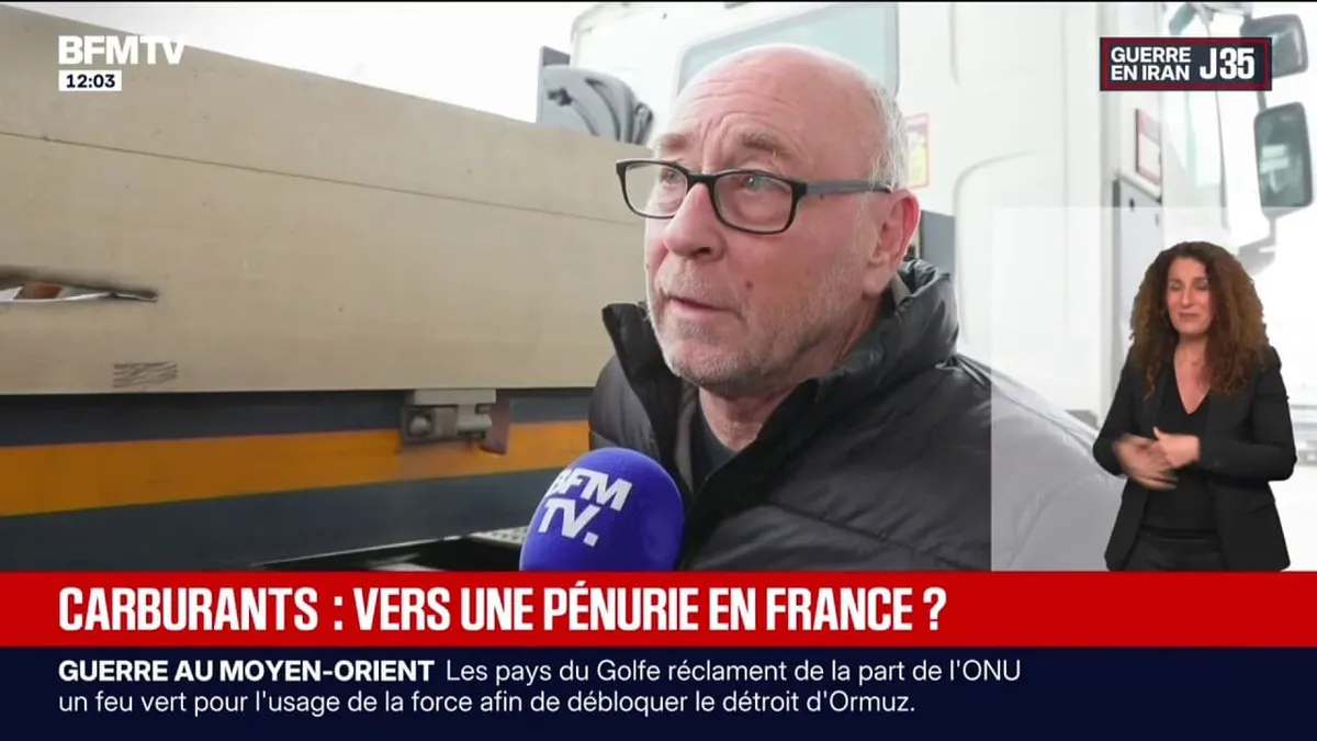 Hausse des prix des carburants: "le plein de mon camion est à 1.000 euros", confie un automobiliste 