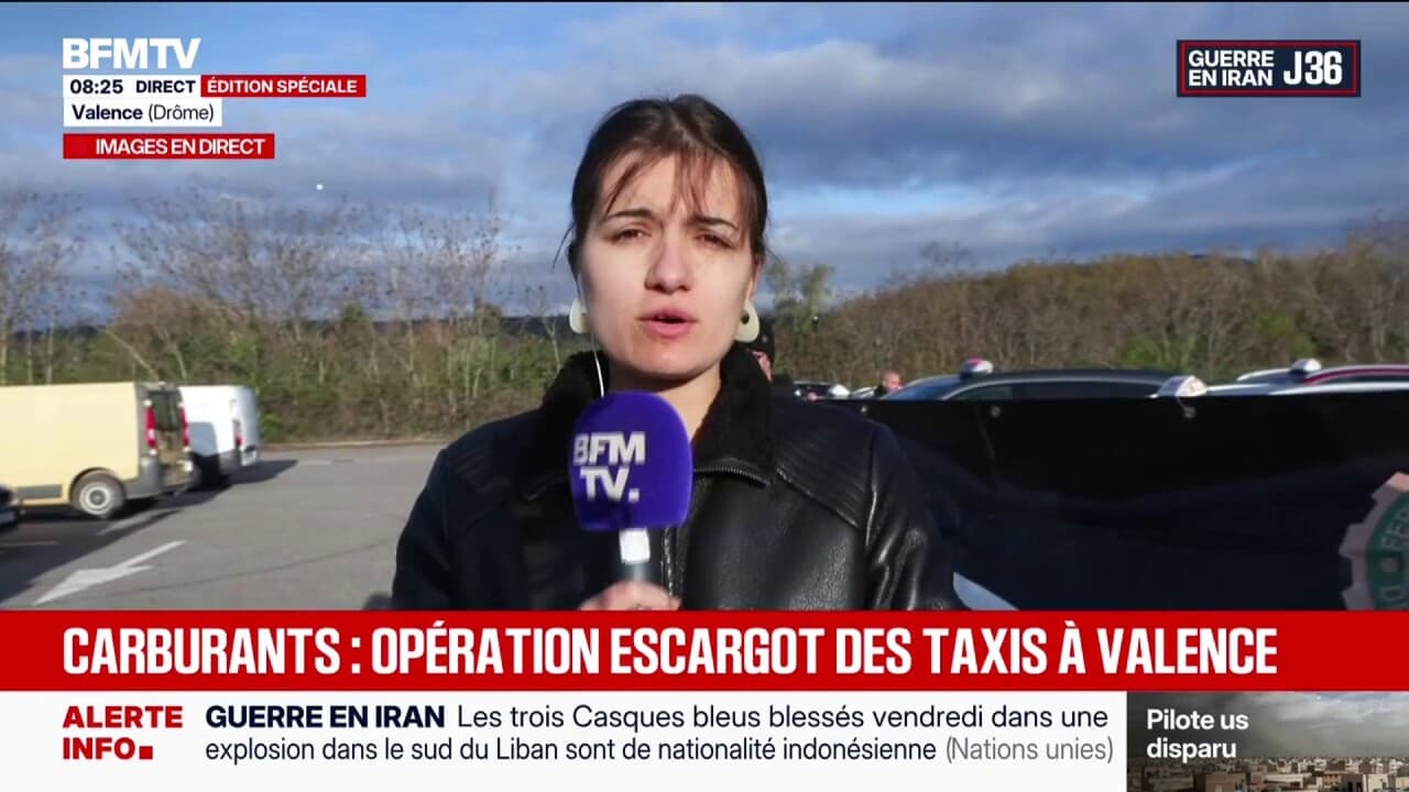 Hausse des prix des carburants: une opération escargot des taxis à Valence