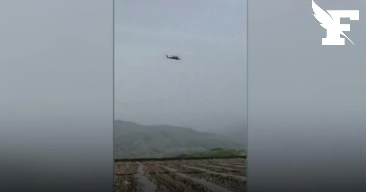 En images, la police iranienne ouvre le feu sur deux hélicoptères américains volant à basse altitude