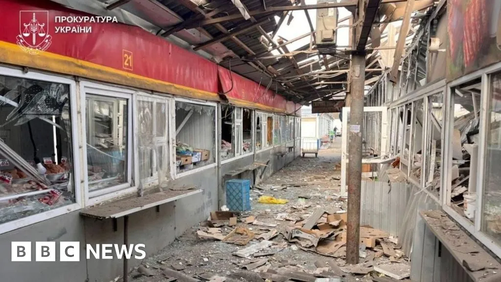 Russian attack on Ukraine market kills five