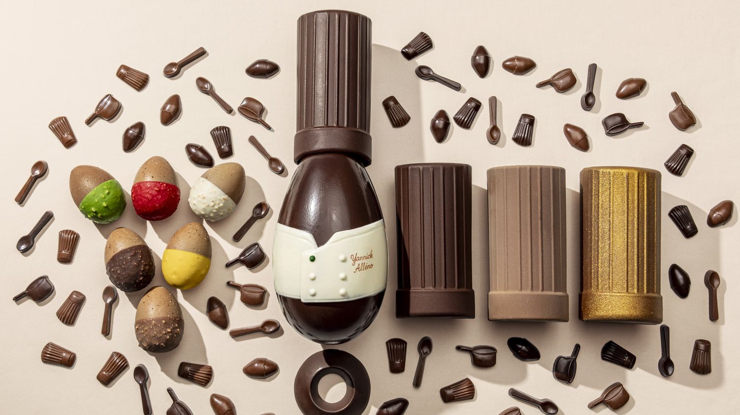 Des chocolats en forme de toques, de pivoines, de crocodiles et de dés à coudre : à Pâques, des chefs donnent libre cours à leur imagination