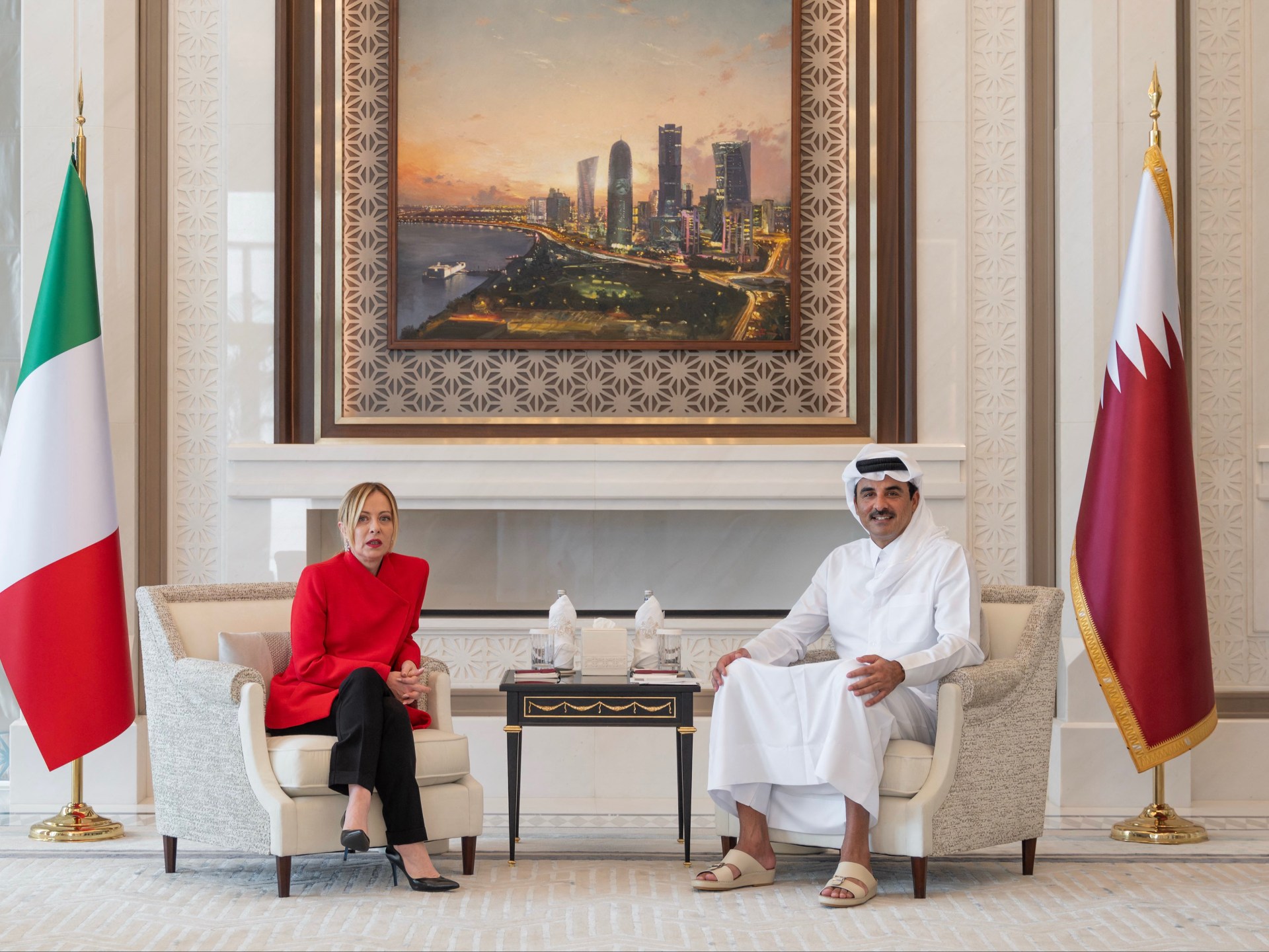 Italy’s Meloni meets Qatar emir to discuss energy issues amid Iran war