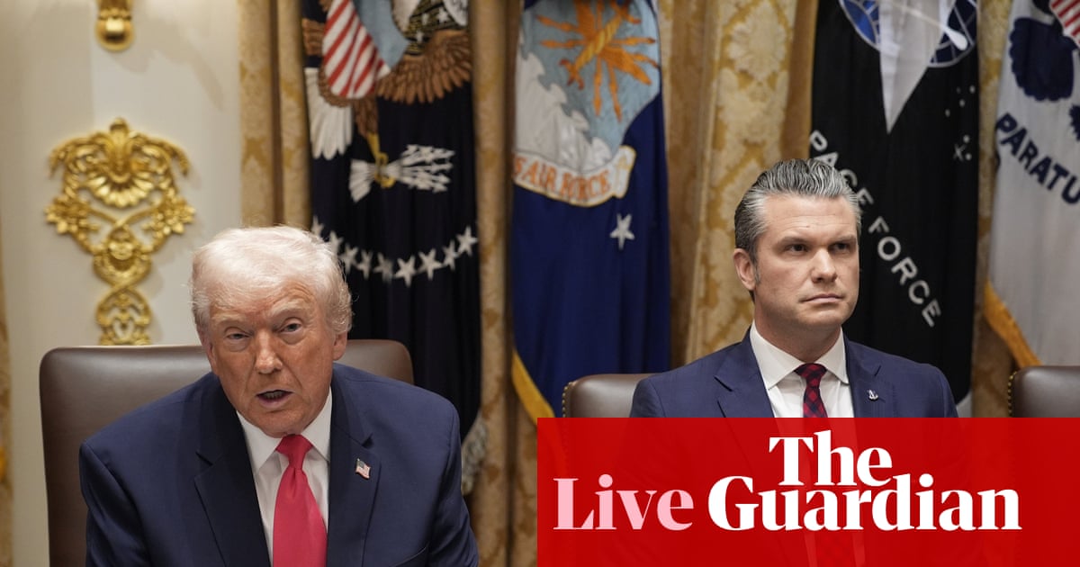 White House distances Hegseth from second strike on alleged drug boat – US politics live