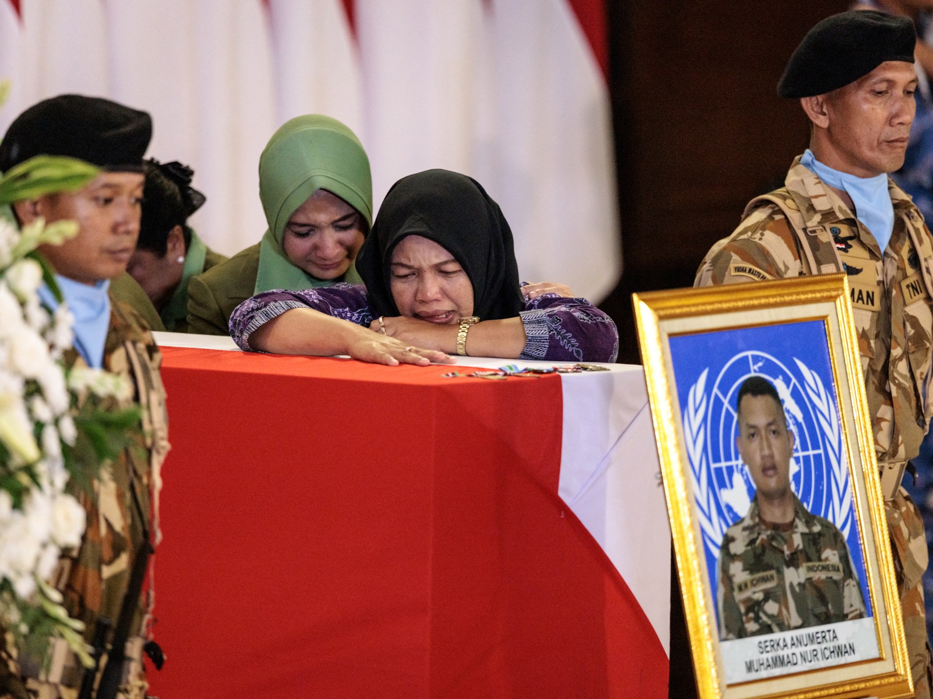 Indonesia receives bodies of peacekeepers killed in southern Lebanon