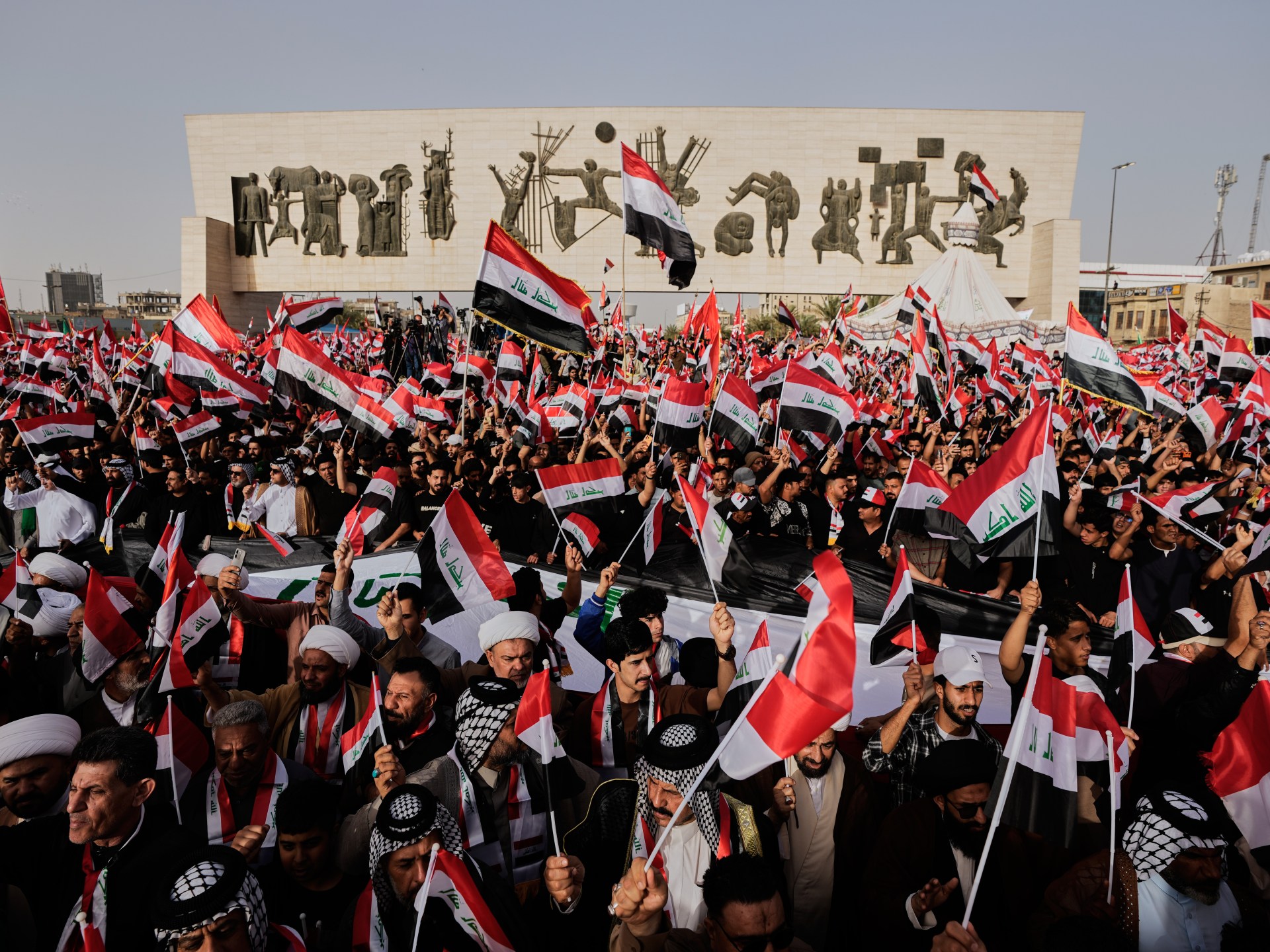 Thousands rally in Iraq against ‘senseless’ US-Israel war on Iran