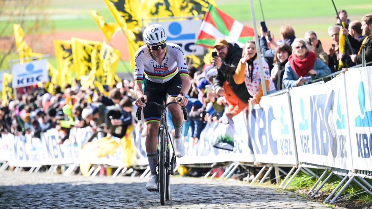 Cyclisme: Tadej Pogacar remporte en solitaire son troisième Tour des Flandres