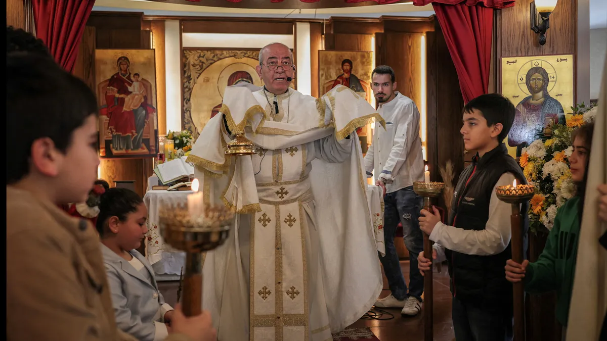 Christian Lebanese families displaced as they celebrate Easter