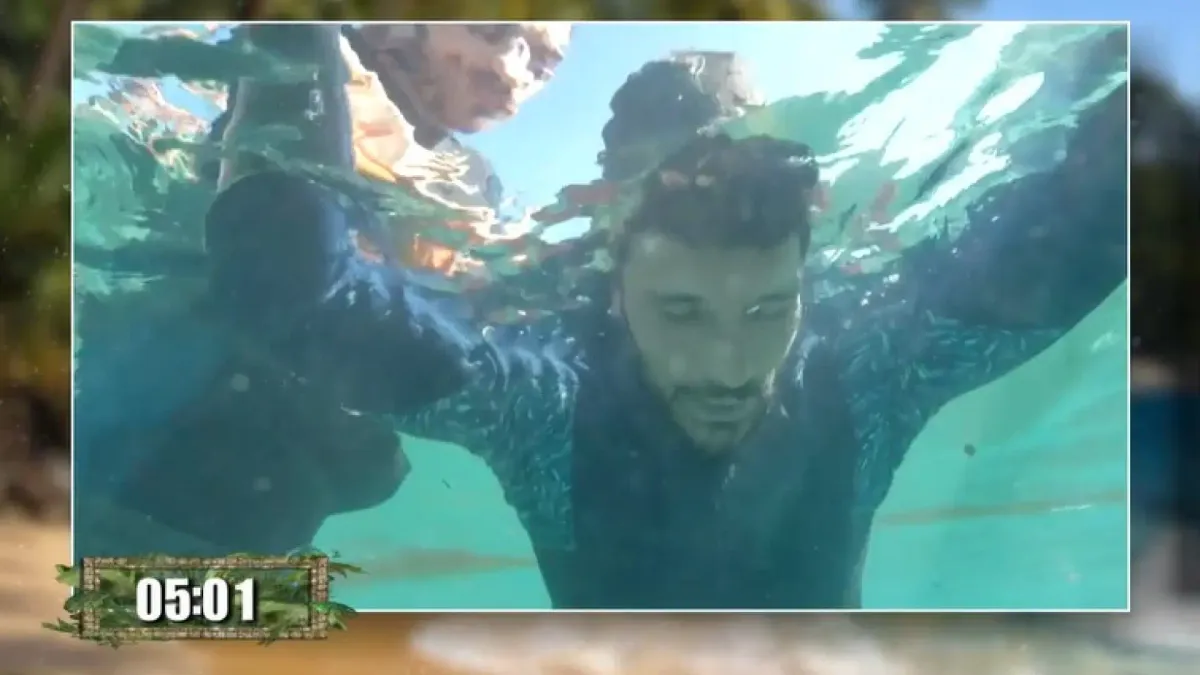 Jaime Astrain bate el récord histórico de apnea en 'Supervivientes': así han sido sus cinco minutos en el agua