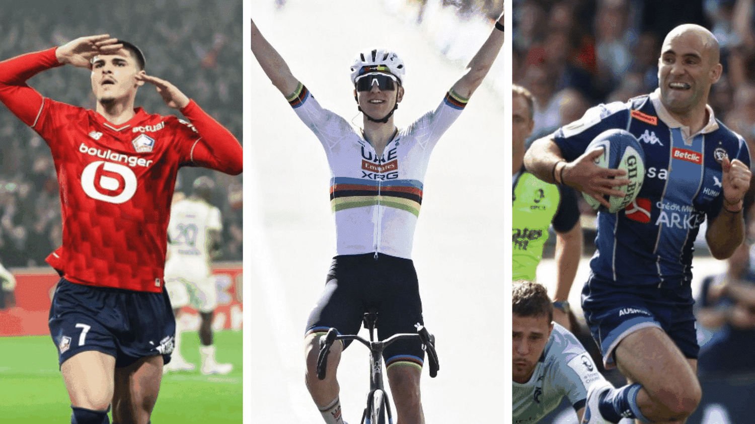 Lille assomme le derby du Nord, Pogacar intouchable et l'UBB en démonstration... Le récap sport du week-end
