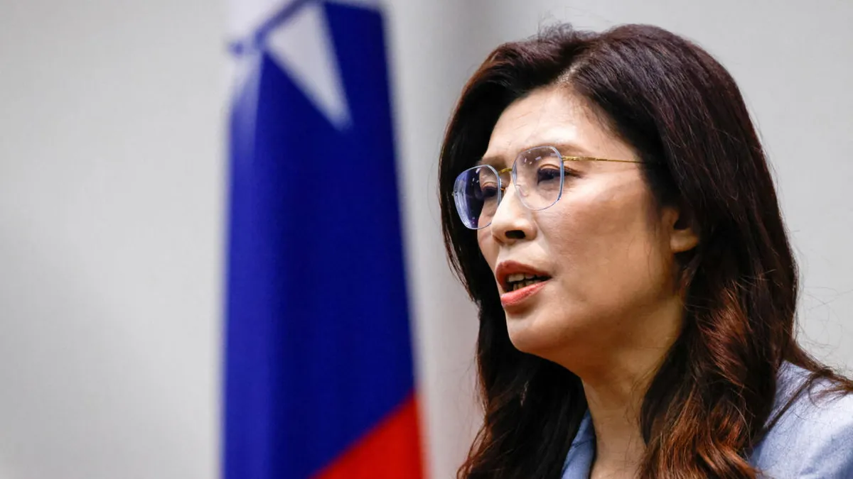 Taïwan: la cheffe de l'opposition en visite en Chine, une première en dix ans