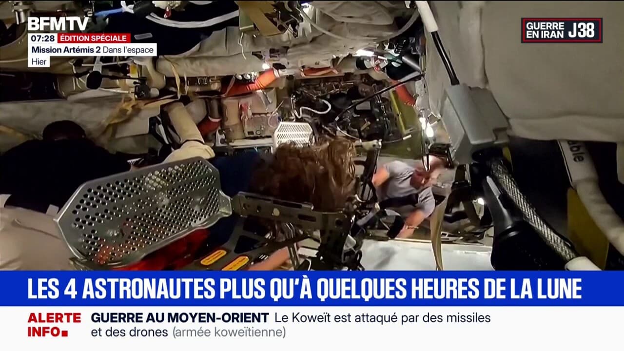 Mission Artemis 2: les quatre astronautes ne sont plus qu'à quelques heures de la lune