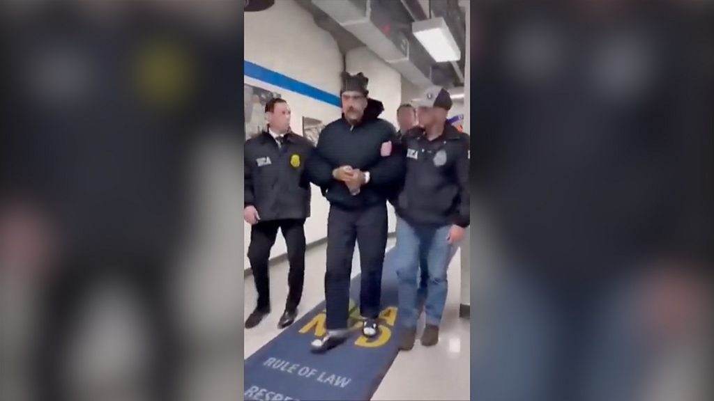 Video shows Maduro's arrival in US and journey into custody