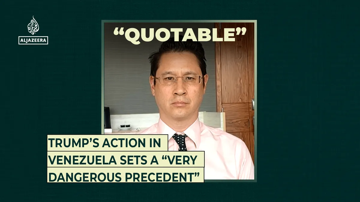 Trump’s action in Venezuela sets a “very dangerous precedent”