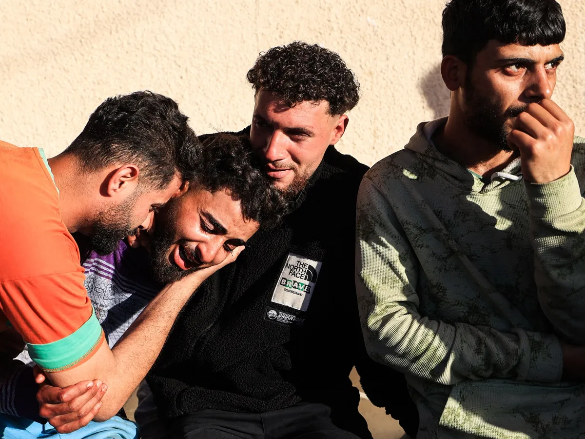 Israeli air strike kills at least 10 Palestinians near Gaza school