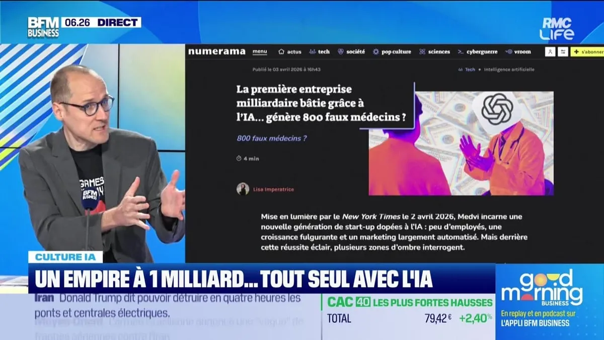 Culture IA : Un empire à un milliard… tout seul avec l’IA, par Anthony Morel - 07/04