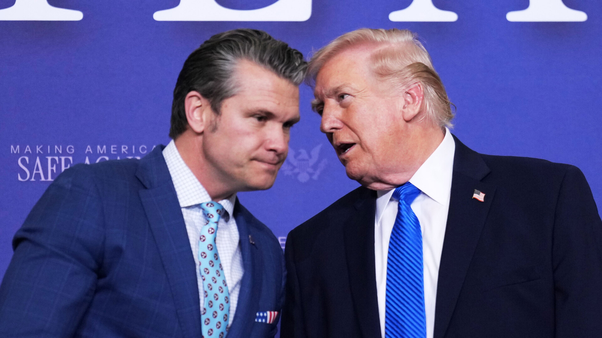 Trump and Hegseth invoke God and religion in Iran war press conference