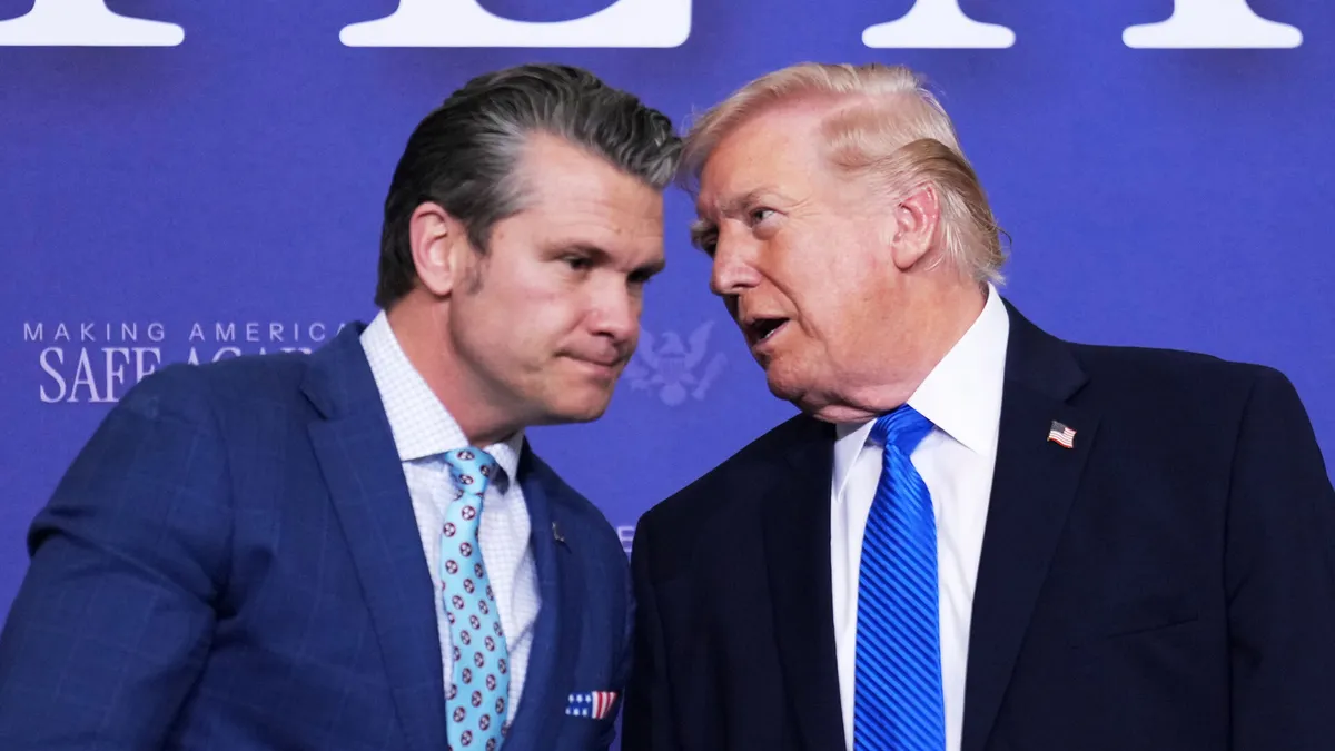 Trump and Hegseth invoke God and religion in Iran war press conference