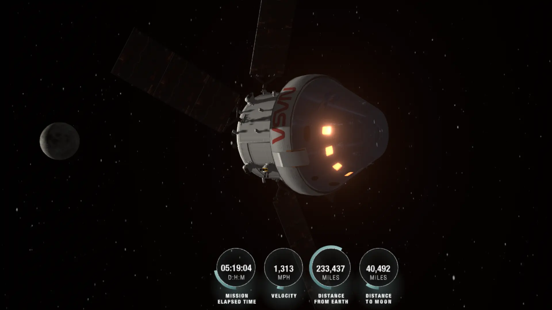 
         Misión Artemis II de la NASA, en directo | La tripulación saldrá de la esfera de influencia lunar para volver a la Tierra 
    