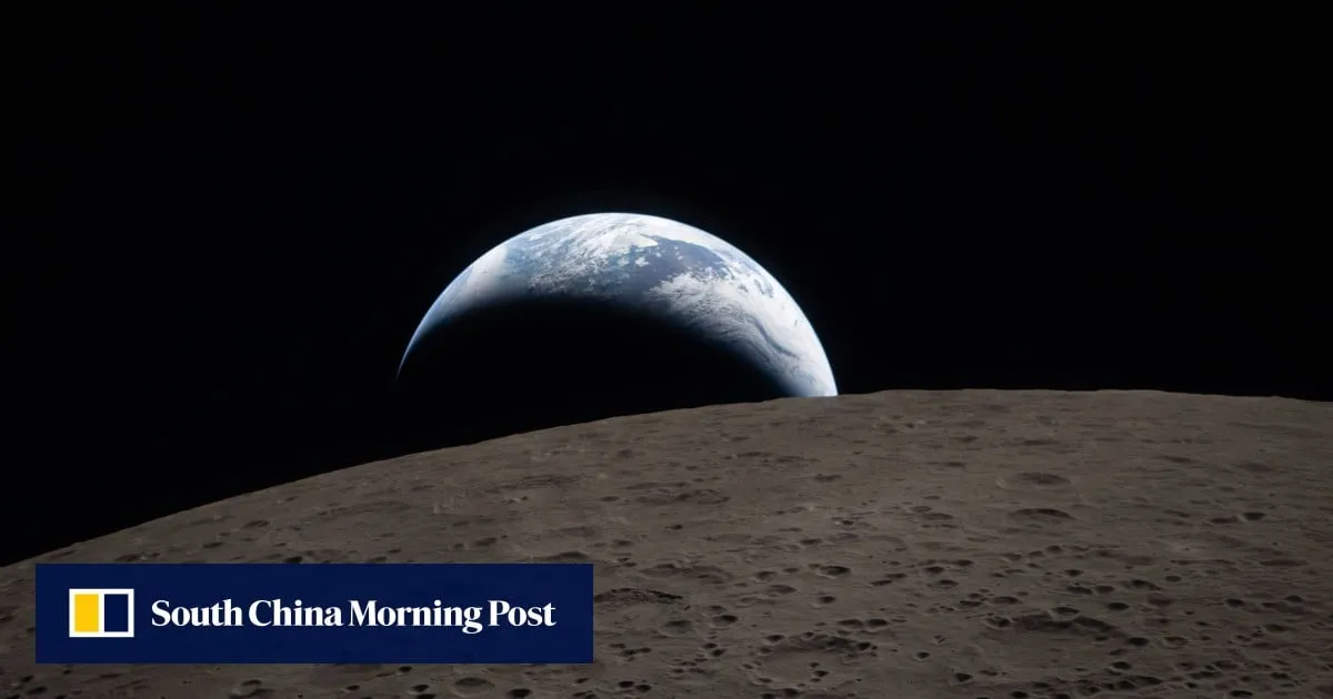 Nasa’s Artemis crew snaps historic Earthset photo on way home from moon