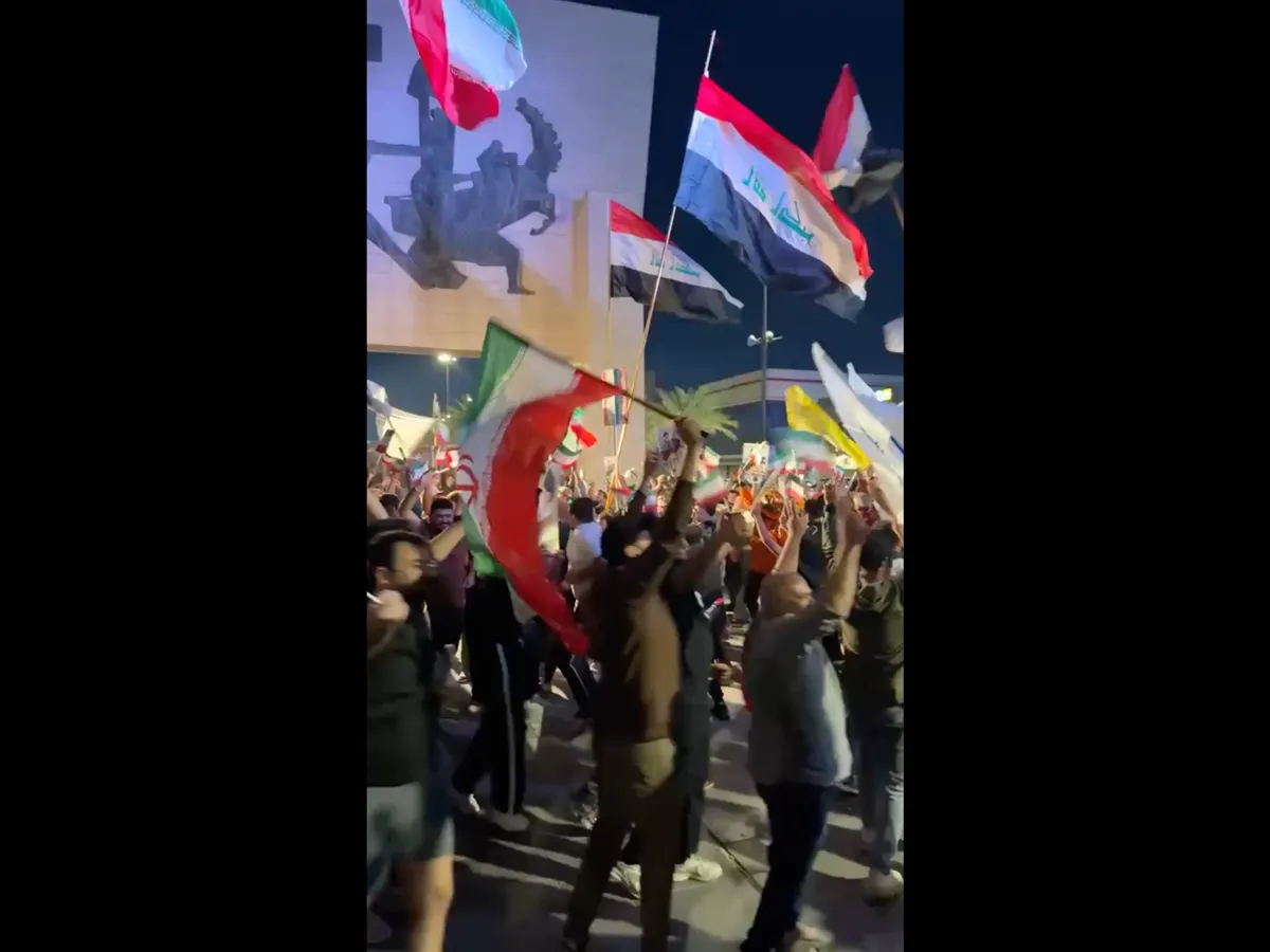 Iraqis celebrates US-Iran ceasefire as two-week halt in war begins