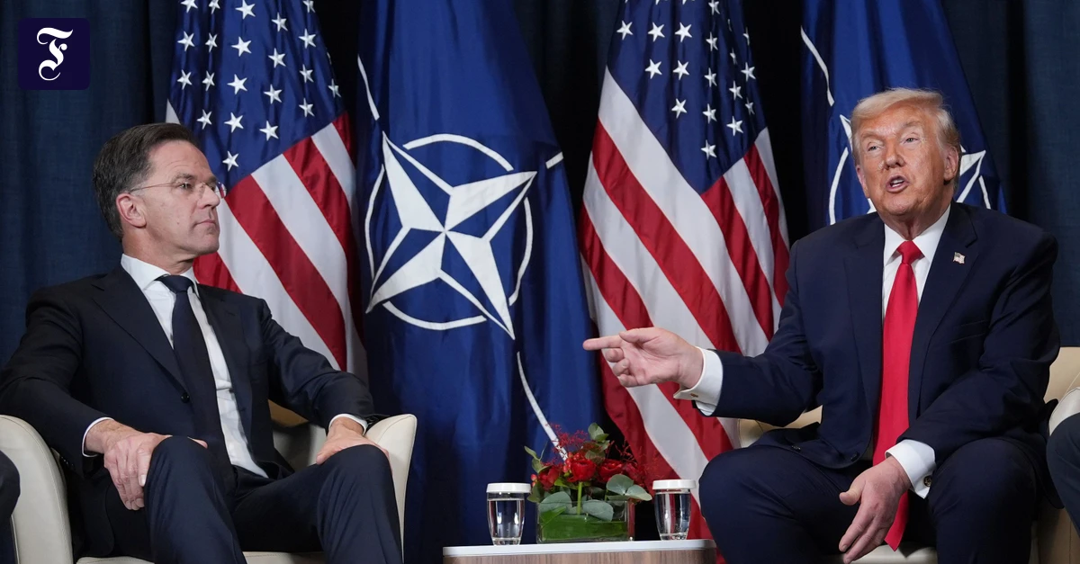 F.A.Z. Frühdenker: Was erwartet NATO-Generalsekretär Rutte im Weißen Haus?