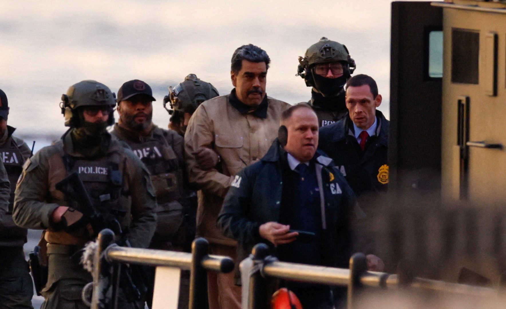 Abducted Venezuelan leader Nicolas Maduro taken to NYC courthouse