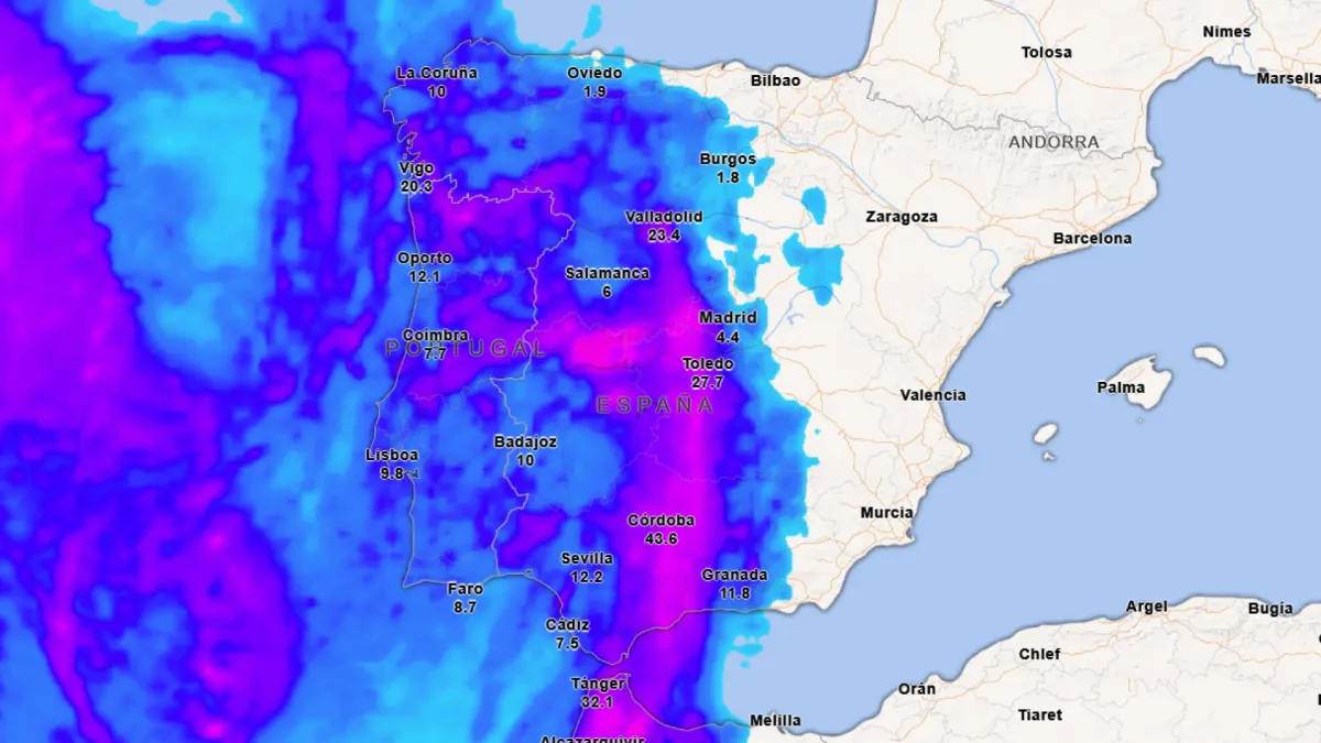 Cambio radical del tiempo: fuertes lluvias, tormentas, oleaje y viento pondrán en aviso a siete comunidades