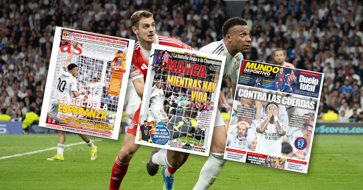«Torture» face aux Bavarois d’Olise, «le but de l’espérance»... Grâce à Mbappé, la presse espagnole croit en un miracle du Real face au Bayern