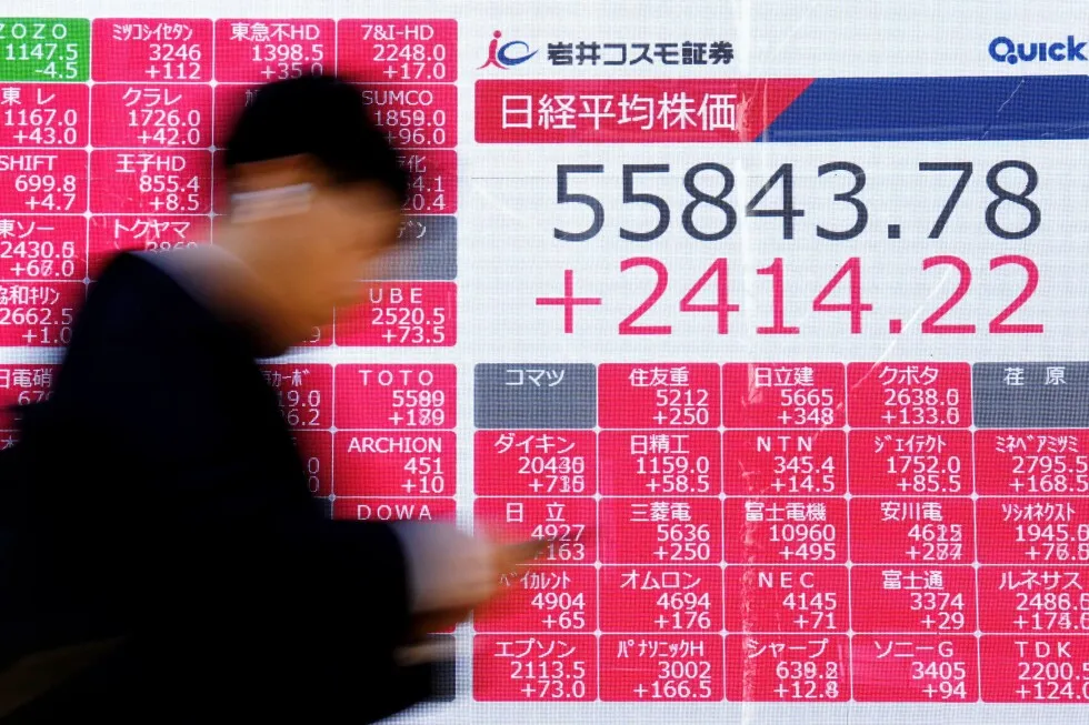 Asian benchmarks jump after oil prices sink in response to the Iran ceasefire