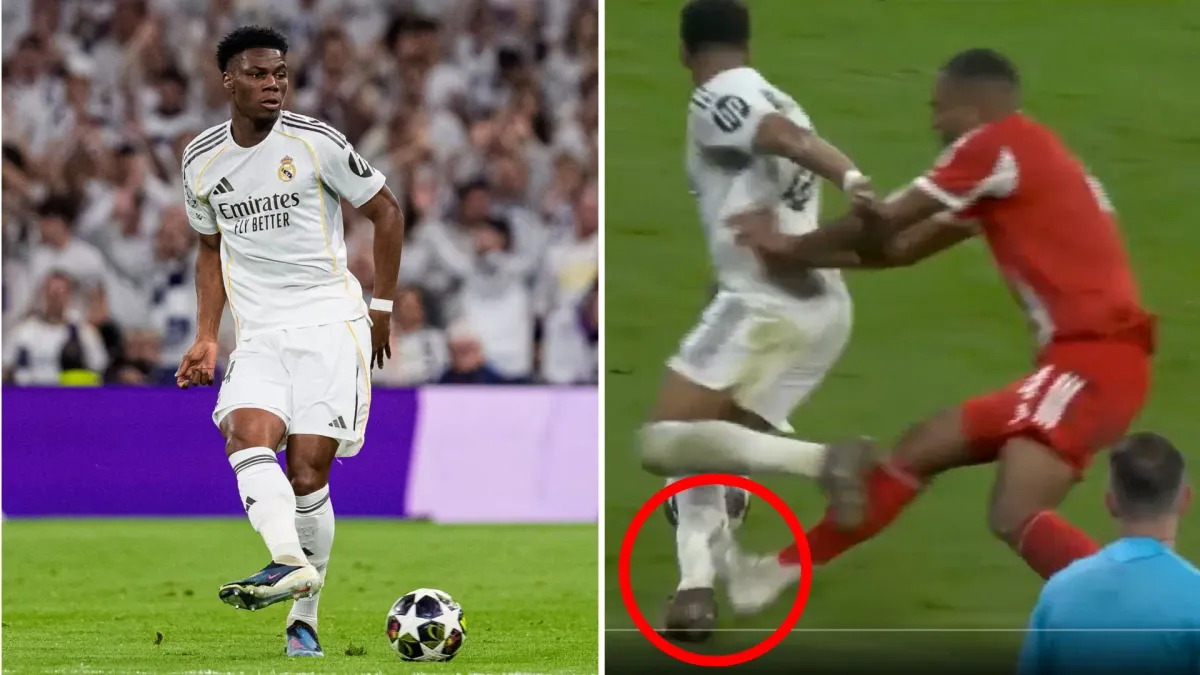 Las polémicas del Madrid - Bayern: Tchouaméni se pierde la vuelta y pisotón a Mbappé que debió ser roja