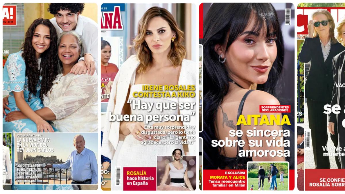 
                                                                                                                        Ronna Keitt, Irene Rosales, Aitana y doña Sofía con las infantas protagonizan las portadas
                                                                                                                    