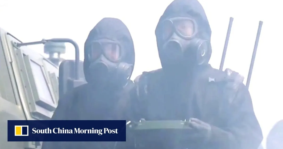 PLA troops facing Taiwan Strait and Japan simulate response to nuclear attack